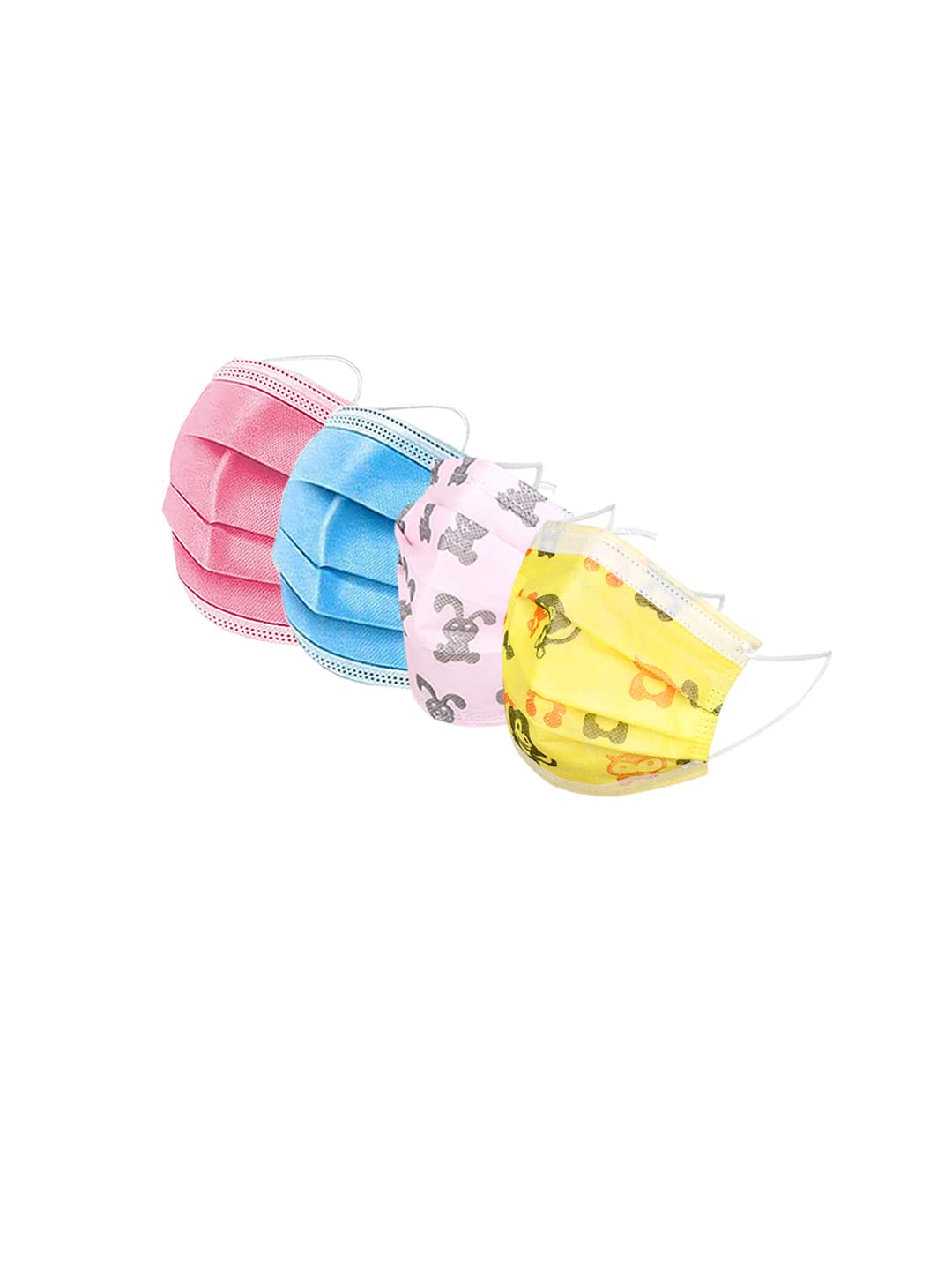 hobf Kids Mask surgical masks 3 layer 100 pieces/pack of 100 / pack of 50 / surgical mask pack of 100 & 200 - surgical mask girls & boys - PK,BK,Pr.GR,Pr.WH (B09LYR6JFB) Amazon Price History, Amazon Price Tracker