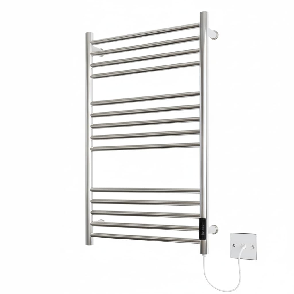 Manissa Siena Stainless Steel Electric Heated Towel Rail 500mm W x 720mm H