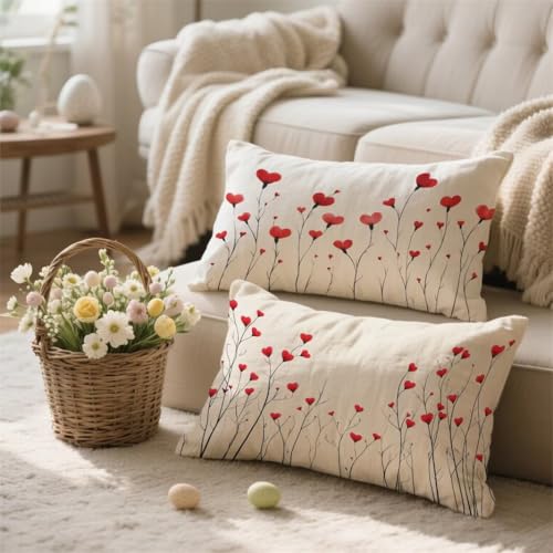 Funda Cojin 40x60 abstracto Cojines Exterior Funda de Almohada Impermeable Terciopelo Cojin Naranja quemado Cojines Sofa Decorativo Cremallera Oculta para Cama Sofa Terraza Salon Balcón Jardin, I-116
