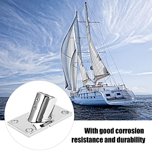 Base de pasamanos de acero inoxidable de 60 grados rectangular para barcos y yates 2