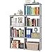 Produktbild MOAMUN Würfelregal Bücherregal Regal mit 7 Fächer, Würfel Bücherschrank Standregal Organizer Akten Schrank für Wohnzimmer, Kinderzimmer, Bücher, Kleidung, Spielzeug Aufbewahrungsorganisator(Color1)