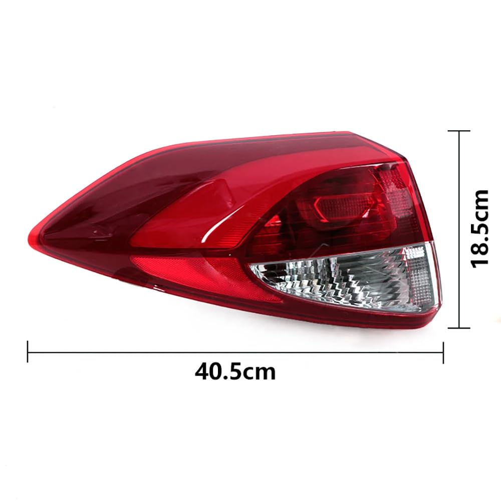 Fanali Posteriori Blocchi per Hyundai Tucson 2015-2018, Auto Alta visibilità Luce Freno, Nebbia Posteriore Destro Sinistro, C Outside Right
