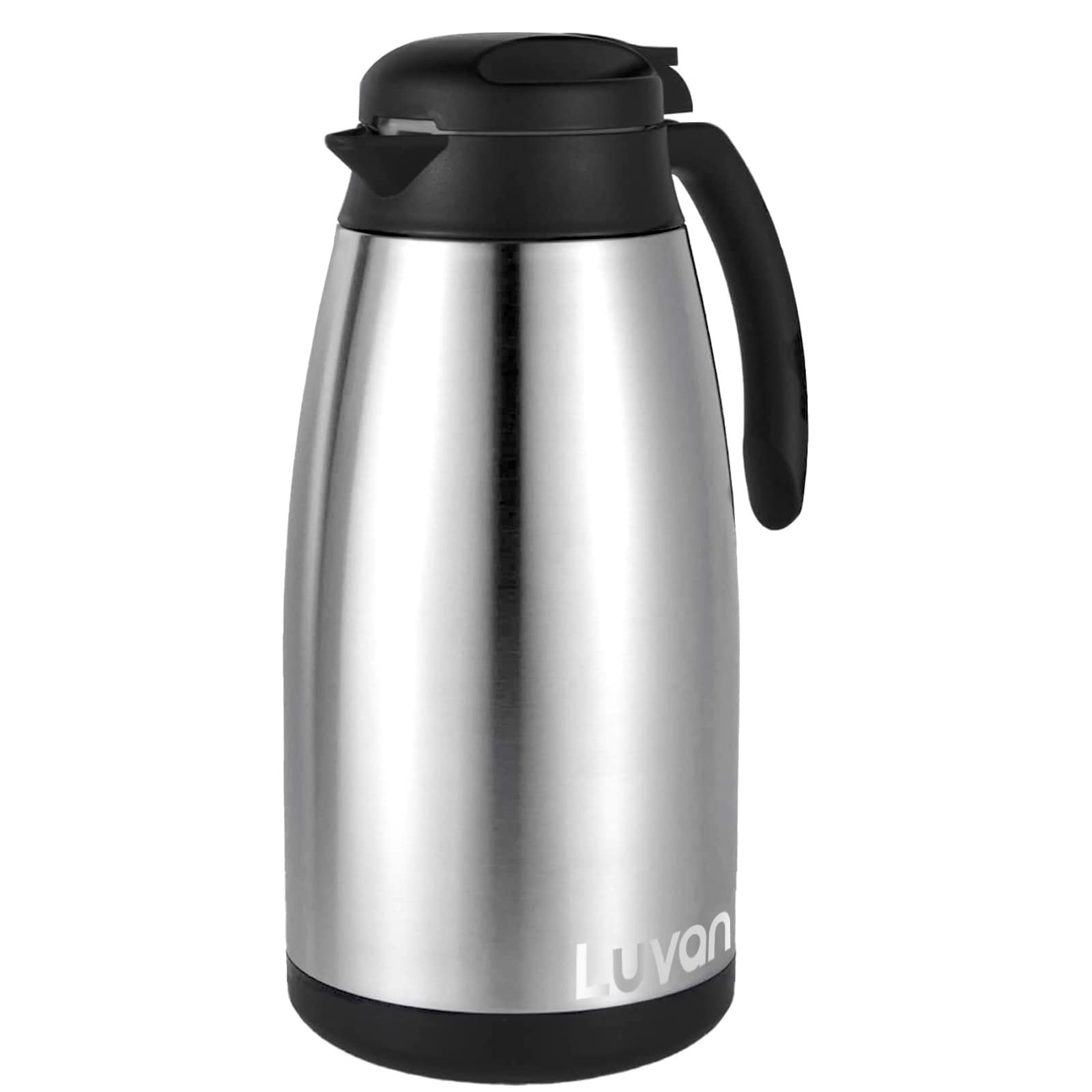 Carafe à Café Isotherme 2L Tiken En Acier Inoxydable - Maintient Chaud Ou Froid Avec Bec Anti-Fuites