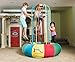 Jungle JumpaRoo - Trampoline/Bounce House-Like Play Set - Indoor/Outdoor Jungle Gym with Welded Swing bar - Large