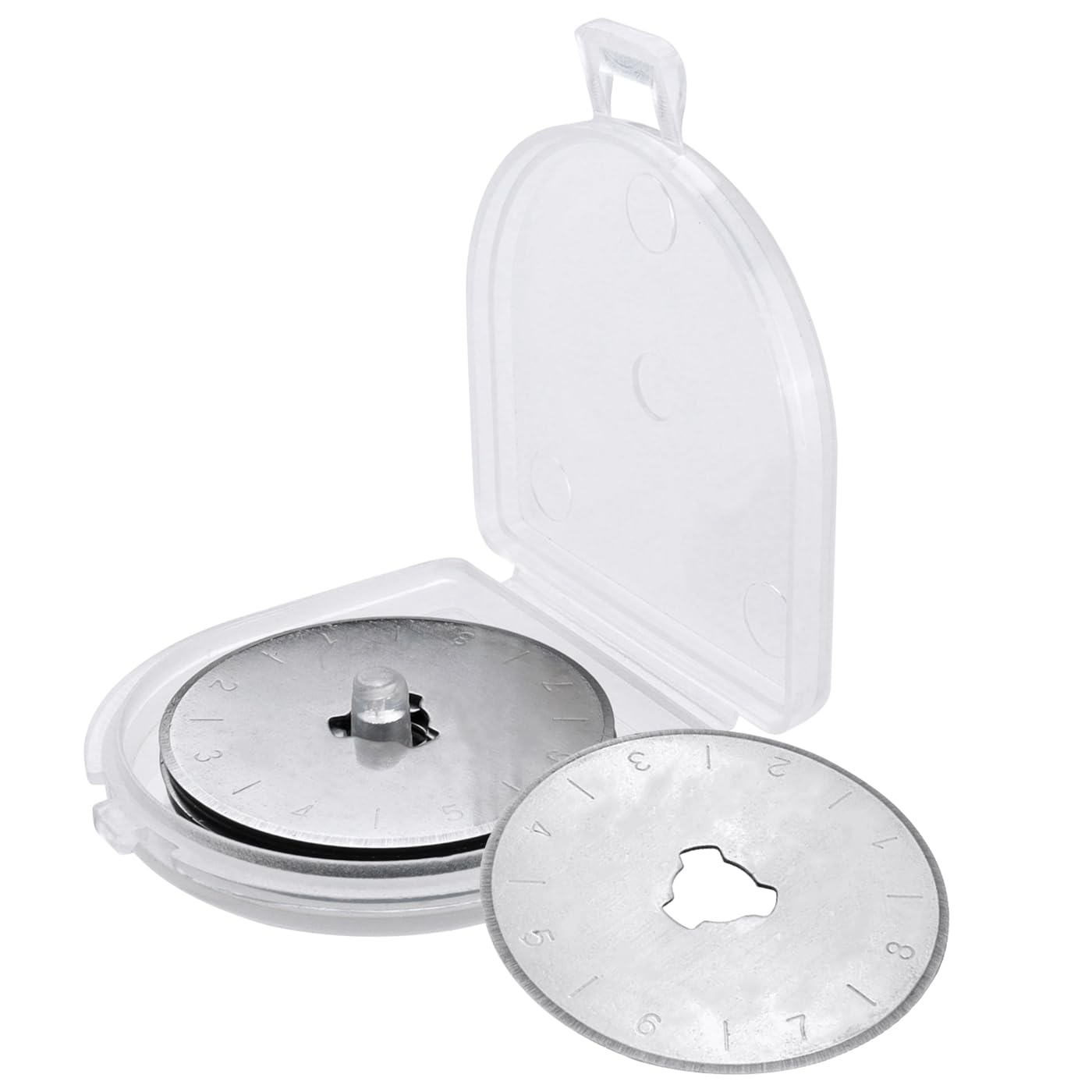 Mesee 10 Pieces Rotary Cutter Blade Set 28mm Rotary Blades Replacement Refill Round Cutting Blades Quilting Tool Accessory for Scrapbooking Sewing Fabric Paper Arts Crafts