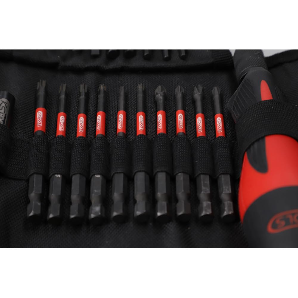 KS Tools 515.2303F Trousse d'embouts pour visseuse à chocs 1/4'', 31 pièces