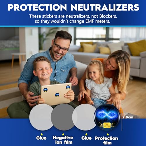 Zonon 18 Pieces Cell Phone Stickers Blocker Equipment Accessories for Laptops Computers(Blue Style)