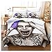ZUOLAER Zestaw poszewek na kołdrę z nadrukiem 3D Harley Quinn poszewka na kołdrę z zamkiem błyskawicznym spersonalizowany zestaw pościeli z mikrofibry z poszewką na poduszkę