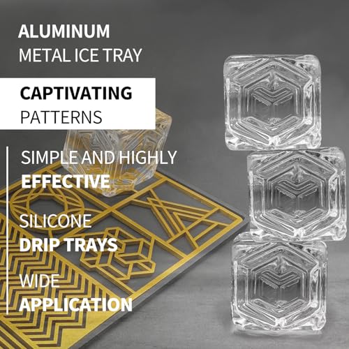 Molde moderno para cubos de hielo con sello miniatura 4