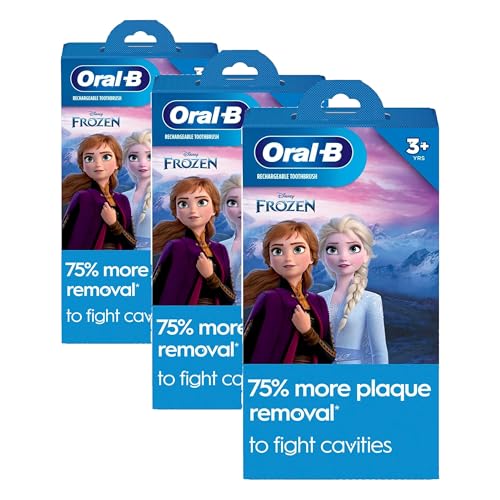 Image of Oral-B Kids Electric Toothbrush Featuring Disney's Frozen for Kids 3+ (Pack of 3)