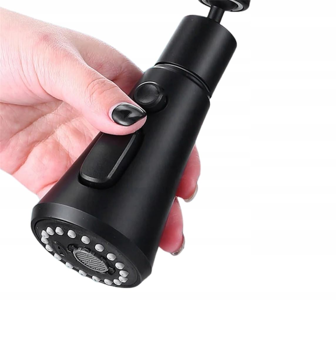 QSKY Perlator Do Kranu 360° Adapter Końcówka 3 Tryby STOP | Obrót 360° 3 tryby strumienia wody Funkcja STOP Uniwersalny adapter Oszczędność wody