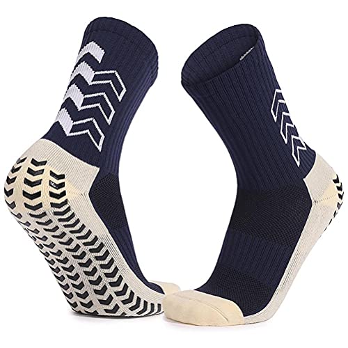 Greensen Calcetines Antideslizantes para Fútbol, Calcetines Deportivos Gruesos de Baloncesto Acolchados con Costuras Invisibles de Nylon y Algodón Transpirable para Fútbol, Correr, Tenis (1)
