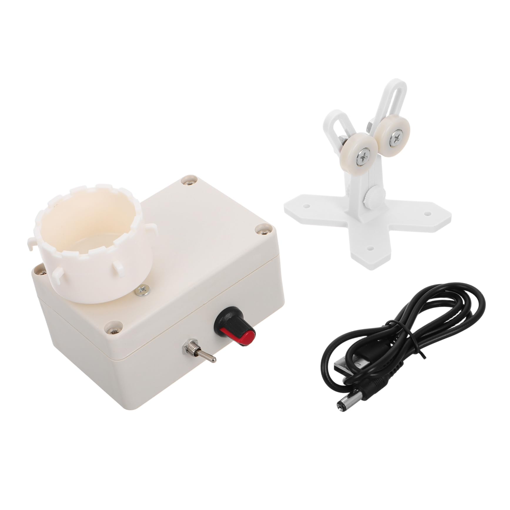 Yardwe Macchina Avvolgitrice Portatile per Canne da Pesca | Rotazione Elettrica, Asciugatura per Resina Epossidica, Design Multifunzione Salvaspazio, Corpo Plastico