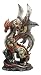 Ebros Ruler Of Pantagonia Steampunk Cyborg Dragon Statue 10.5"Tall Gearwork Cybernetic Robot Dragon At Rest Figurine