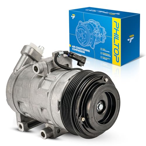 Image of PHILTOP 68672 Air Conditioner AC Compressor with Clutch for Ford Escape 2008-2012 3.0L, Mercury Mariner 2007-2011 3.0L, Mazda Tribute 2008-2011 3L