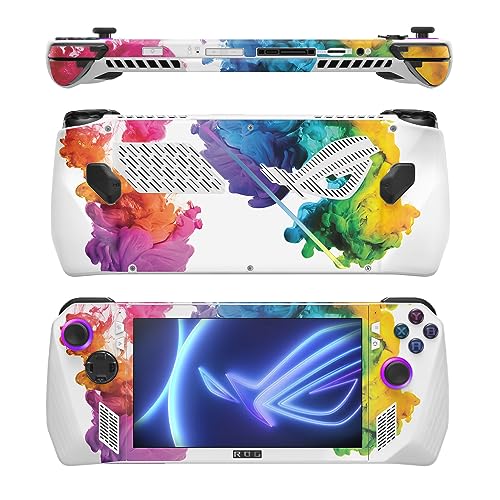 Image of MightySkins Skin Compatible with Asus ROG Ally - Aqua Paint | Protective, Durable, and Unique Vinyl Decal wrap Cover | Easy to Apply, Remove, and Change Styles
