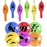 24Pcs Halloween Punch Balloons, Hanging Decorations Punching Balloons Halloween Party Favors...