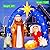 Rocinha Christmas Inflatable Nativity Scene Outdoor 7.5FT W Inflatable Christmas Decorations for The Yard, Christmas Blow Up Decorations with Star of Bethlehem Archway, Blow Up Nativity Scene Outdoor