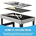 Best Choice Products 10-in-1 Multi Game Table, Combo Game Table for Kids and Adults w/Hockey, Foosball Table, Pool Table, Ping Pong Table, Chess, Checkers, 2x4ft - Gray