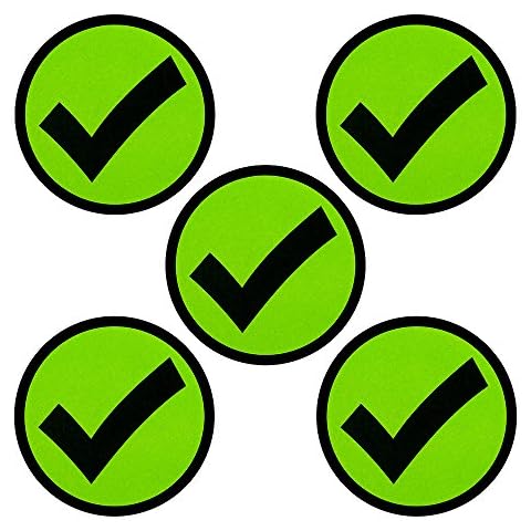 Check Mark Magnets - Fridge Magnets - Office Magnets - Whiteboard Magnets for Magnetic Board, Magnetic Whiteboard, Refrigerator, Fridge at Office, School or at Home (Pack of 5) Cover