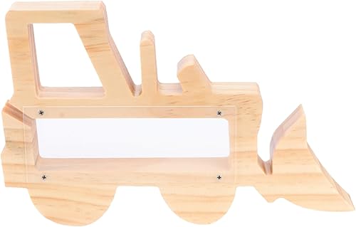 TOYANDONA Caja de almacenamiento de madera resistente y segura para niños y niñas, para primeras monedas, regalo de cumpleaños, promociona el