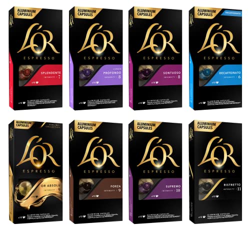 L'OR Espresso Surtido de Cápsulas de Café 8 sabores | Intensidades 6 a 11 | 80 …