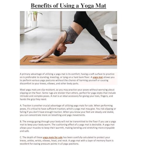 Image of Mommers Yoga Mat 4mm Thickness I Anti Slip EVA Workout Mat for Men & Women I 6x2 Feet Lightweight Exercise Mat for Yoga I Gym, Pilates & Home Workout