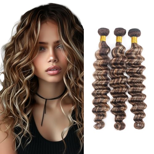 Biliisyff Brown Highlight Human Hair P4/613 Deep...