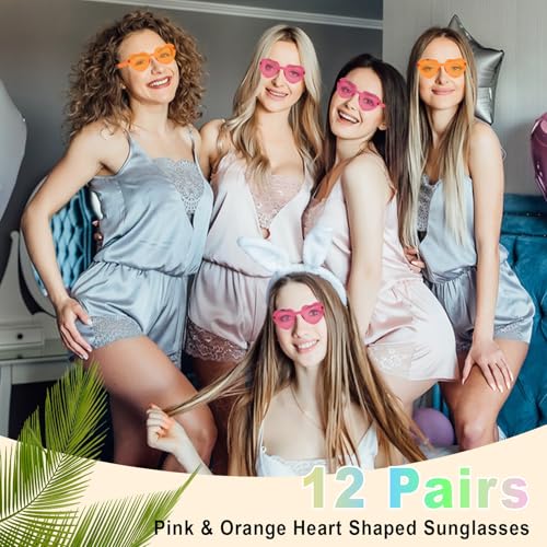 Heart Sunglasses 12/18/24 Pcs Heart Shaped Glasses for Women Girls Cute Funny Party Glasses Party Favors Accessories4