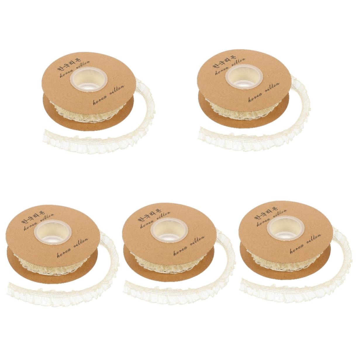 SHINEOFI 5 Nastro Di Pizzo Elastico Per Cucito Metri Di Passamaneria Tulle Per Decorazioni Artigianali e Abbigliamento Materiale Versatile Per Accessori Fai Da Te e Decorazioni Per