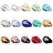 BRCbeads Glass Beads Crystal Findings Spacer Charms 150pcs Faceted #5500 Straight Hole Teardrop Shape 10x15mm Assorted Colors include Plastic Jewelry Container Box Wholesale Mix lot Beads for jewelery making