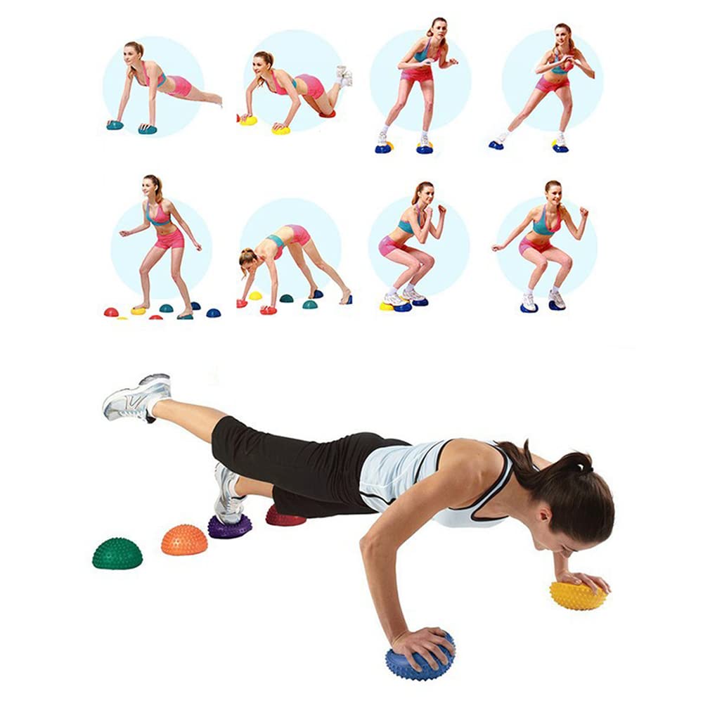 Axinyue 2pcs Balle De Massage Fasciite Plantaire Balle HéRisson,Boule De Massage Boule HéRisson Boules De Massage à Pique,Balle HéRisson Convient Au Massage Du Dos Pour DéTendre Le Corps