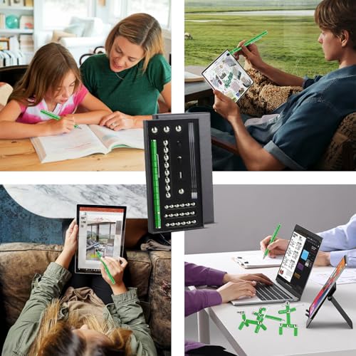 Rayong Magnetischer Kugelschreiber,Fidget Pen Magnet Stift,Coole Gadgets Stressabbau Druckkugelschreiber,Lustig Multifunktions Magnetstift Geburtstagsgeschenk für Männer Junge Frauen Kinder-Grün