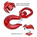 NORJIN 3T Swivel Hook, Grade 80 Crane Swivel Hook with Latch Forged Alloy Steel Swivel Eye Hook for Industry, Ship, Building, 6600lbs Working Load Limit