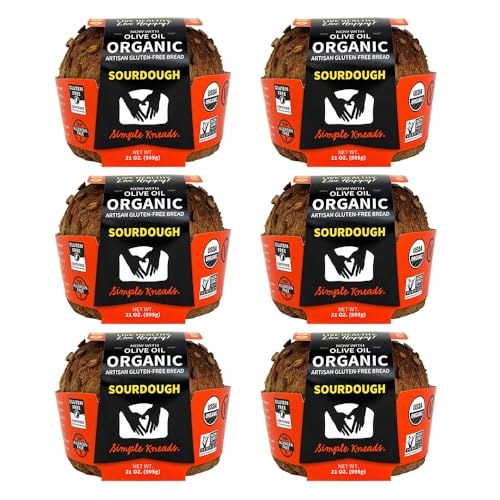 Simple Kneads Gluten-Free Sourdough Bread 6 Pack – Organic, Top