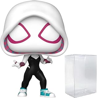 POP Marvel: Spider-Man: Across The Spider-Verse - Spider-Gwen (Gwen Stacy) Funko Vinyl Figure (Bundled with Compatible Box Protector Case), Multicolor, 3.75 inches