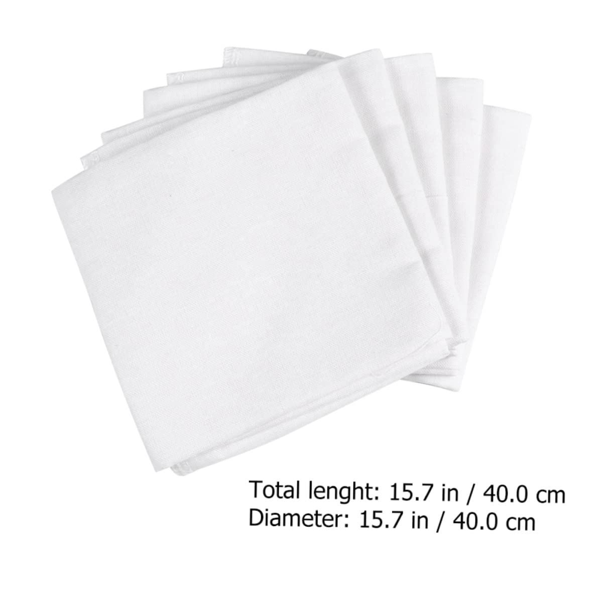 Mikinona 10pcs Reusable Cotton Muslin Cheesecloth for Cooking Food Straining and Steaming Natural Cotton Fabric Hemmed Edges for Home and Restaurant Use