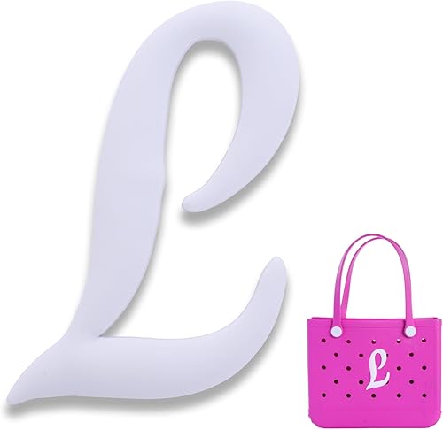 Dijes para bolsa Bogg con letras de goma para la playa, accesorios para bolsas de mano, bolsa Bogg con letras del alfabeto