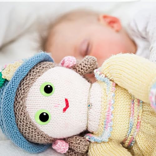 upins 300pcs wiggle googly eyes self adhesive glowing in dark luminous googly eyes craft sticker sparkle colored googly eyes for halloween diy decoration 10 15 20 25 mm