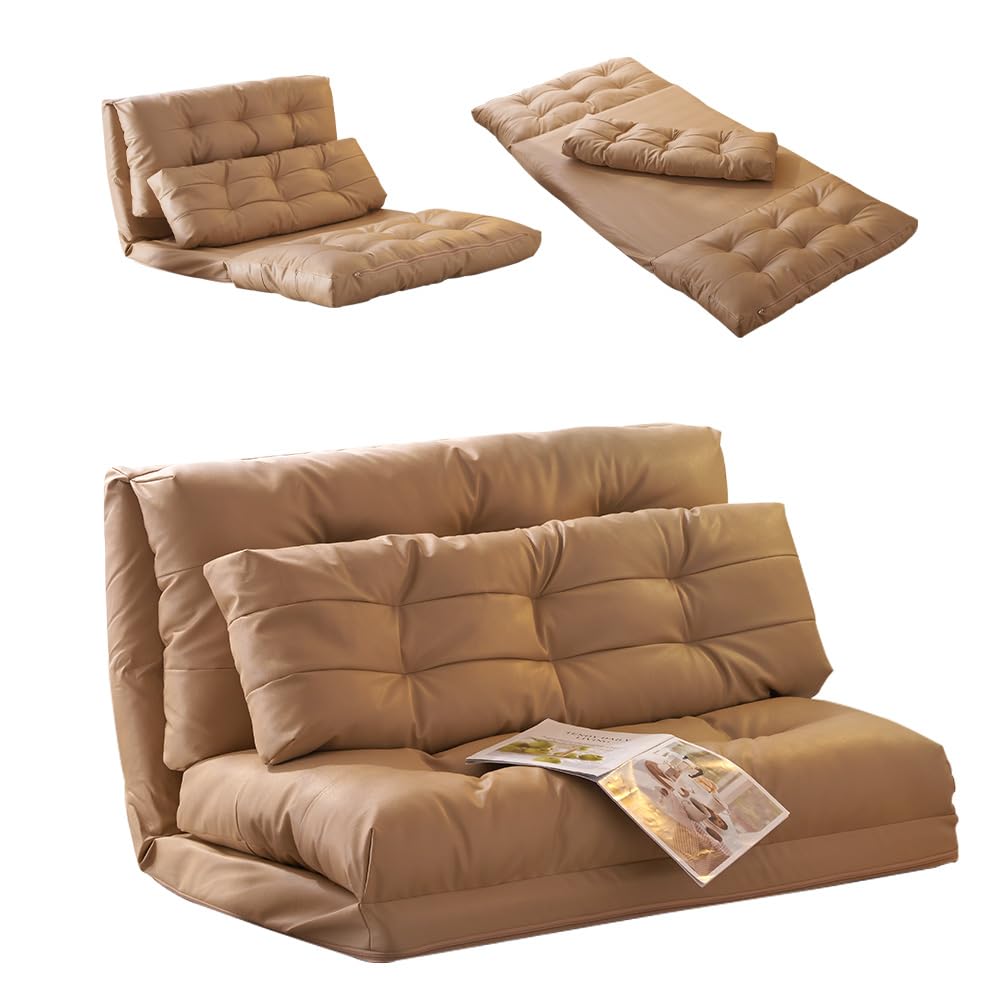 ソファーベッド ローソファー 2人掛け幅109cm 6段階リクライニング 枕付き Amazon｜ソファーベッド 折りたたみ ローソファー 2人掛け ソファー