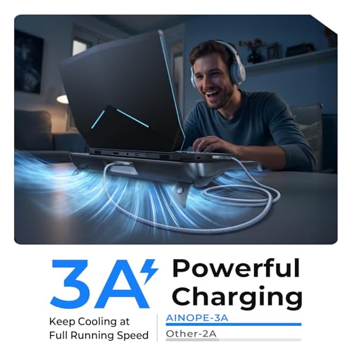 Image of AINOPE USB to USB Cable, 3.3FT*2Pack USB 3.0 A to A Male to Male Cable [Never Rupture] Double End Type A Cord for Data Transfer, Compatible with Hard Drive Enclosures, Laptop Cooler, KVM, DVD Player