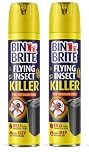 Bin Brite Flying Insect Killer Spray | Outdoor Bin Fly & Maggot Killer | Fast-Acting Formula Eliminates Eggs, Maggots & Flies | 300ml (2)