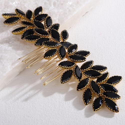 Peine para cabello con cristales delicados 14 cm miniatura 1