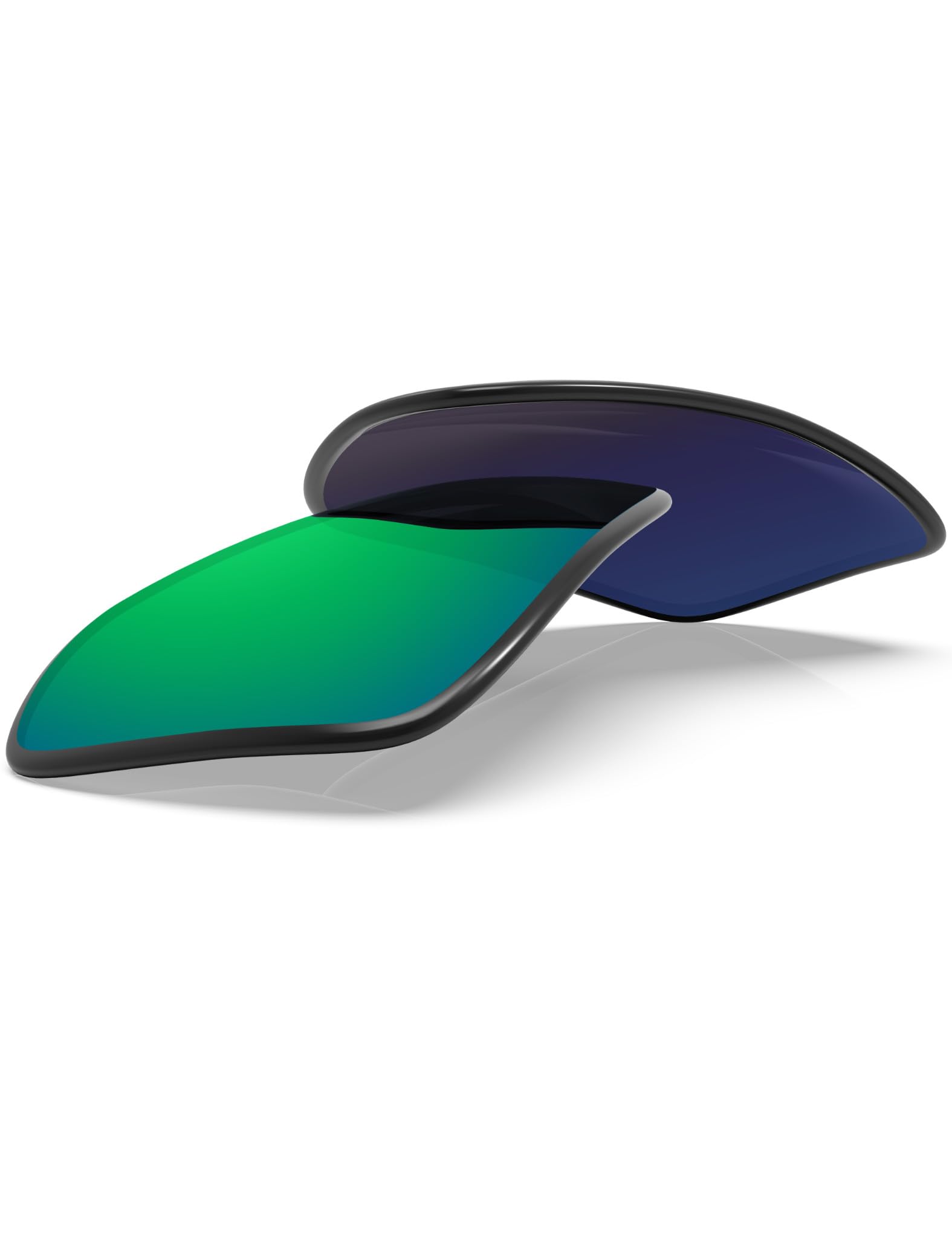 BLAZERBUCK Lentes de repuesto polarizadas antisal para gafas de sol Oakley Turbine OO9263, Verde esmeralda, polarizado, 0