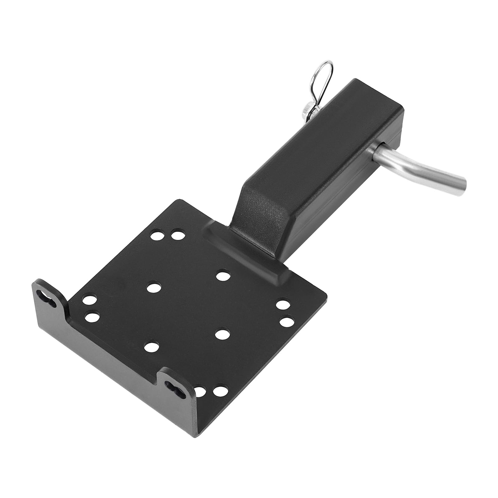 VEVOR Supporto per Verricello per Veicoli, Capacità di Carico di 1633 kg Attacco per Verricello per Gancio di Traino con Ricevitore da 50,8 mm Acciaio Verniciato a Polvere, per Pick-Up ATV UTV, Nero