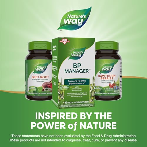 Nature's Way BP Manager, Blood Pressure & Heart Support, 90 Tablets - image 7