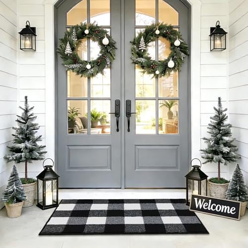 Tapete decorativo REFETONE negro y blanco 24x36 pulgadas miniatura 1