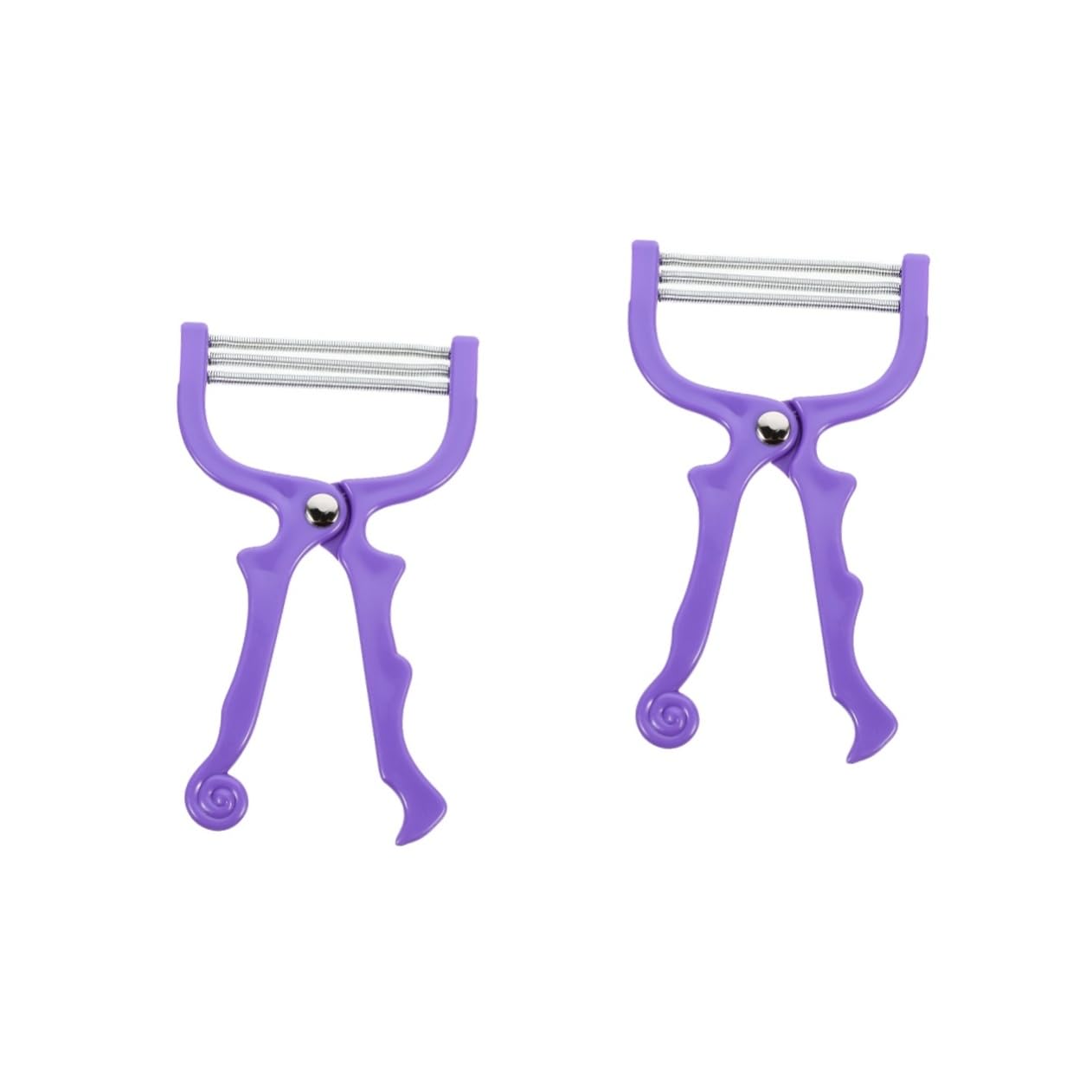 Mikinona 2pcs Manual Facial Hair Remover Face Hair Threader Epilator Multi-function Beauty Tool for Women Chin Cheeks Neck Forehead Upper Lip Abs Stainless Steel Random Color