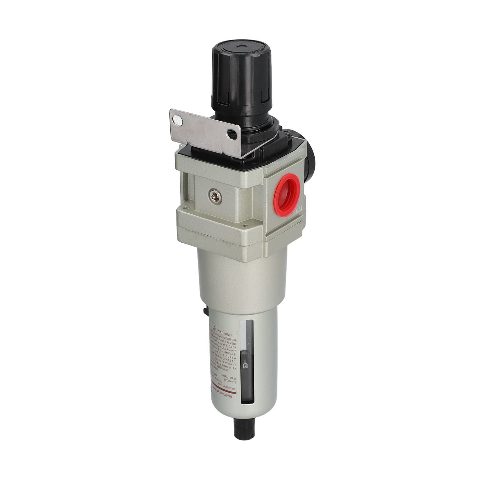 Cocoarm Separador de Aceite de Agua Regulador de Filtro de Aire de Drenaje Automático, Filtro de Aire Comprimido de Aleación de Aluminio con Manómetro de Latón de 0,05 a 0,85 MPa para Sistemas (G1)
