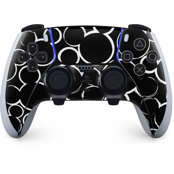 Skinit Decal Gaming Skin Compatible with PS5 DualSense Edge Pro Controller - Officially Licensed Disney Mickey Mouse Logo Pattern Design